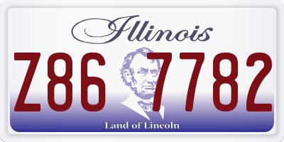 IL license plate Z867782