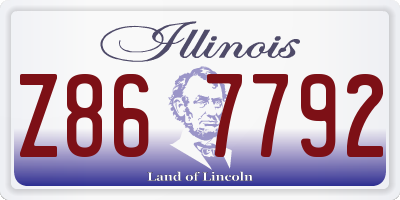 IL license plate Z867792