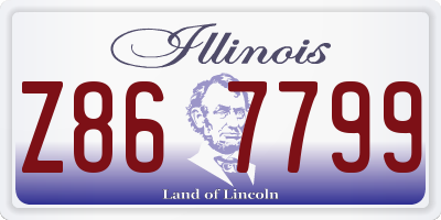 IL license plate Z867799