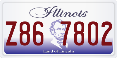 IL license plate Z867802