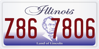 IL license plate Z867806
