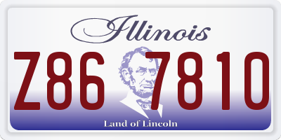 IL license plate Z867810