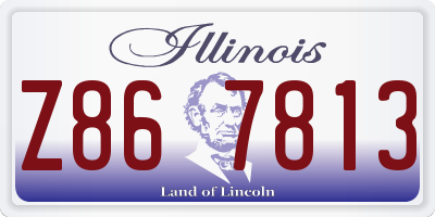 IL license plate Z867813
