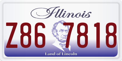 IL license plate Z867818