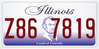 IL license plate Z867819