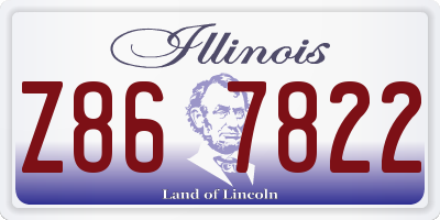 IL license plate Z867822