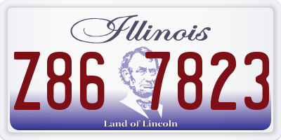 IL license plate Z867823