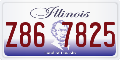 IL license plate Z867825