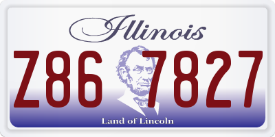 IL license plate Z867827