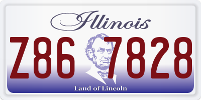IL license plate Z867828