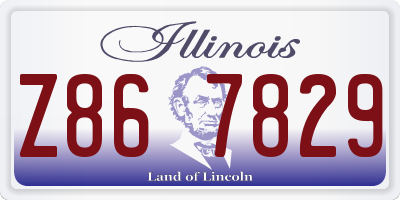 IL license plate Z867829