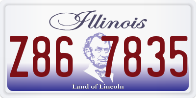 IL license plate Z867835