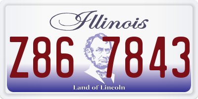 IL license plate Z867843