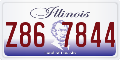 IL license plate Z867844