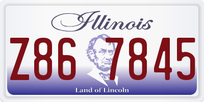 IL license plate Z867845