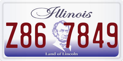 IL license plate Z867849