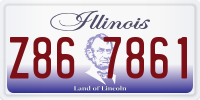IL license plate Z867861