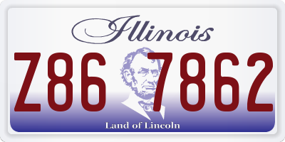 IL license plate Z867862