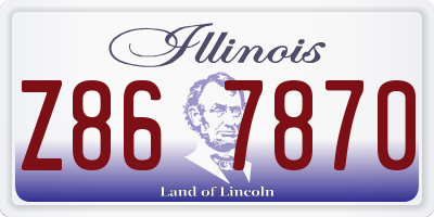 IL license plate Z867870