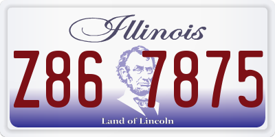 IL license plate Z867875