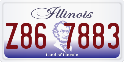 IL license plate Z867883