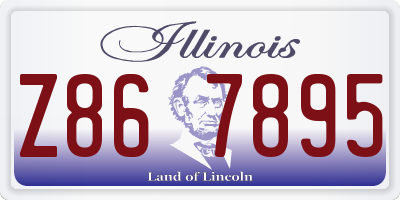 IL license plate Z867895
