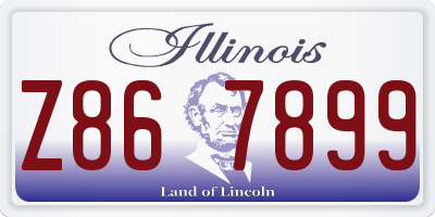 IL license plate Z867899