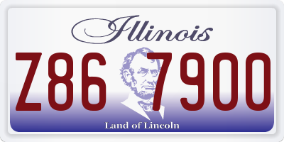 IL license plate Z867900