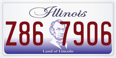 IL license plate Z867906