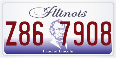 IL license plate Z867908