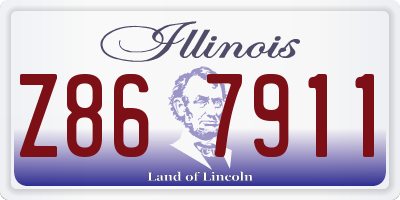 IL license plate Z867911