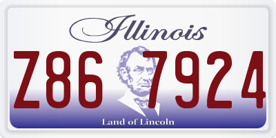 IL license plate Z867924