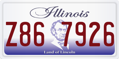 IL license plate Z867926
