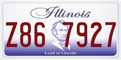 IL license plate Z867927