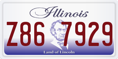 IL license plate Z867929