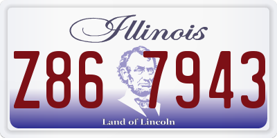 IL license plate Z867943