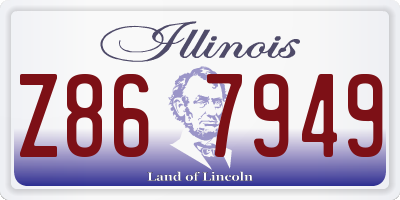 IL license plate Z867949