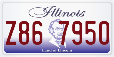 IL license plate Z867950