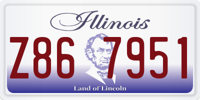 IL license plate Z867951