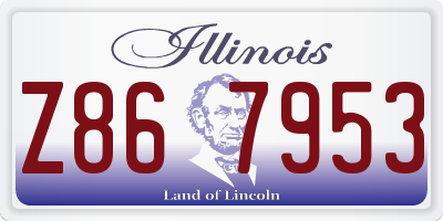 IL license plate Z867953