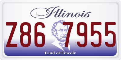 IL license plate Z867955