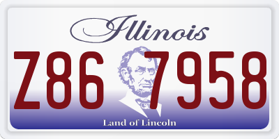 IL license plate Z867958