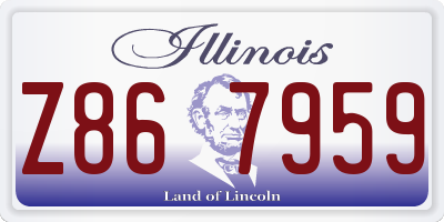 IL license plate Z867959
