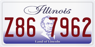 IL license plate Z867962