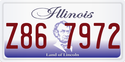 IL license plate Z867972