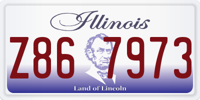 IL license plate Z867973