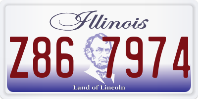 IL license plate Z867974