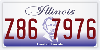 IL license plate Z867976