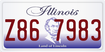 IL license plate Z867983