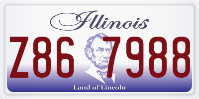 IL license plate Z867988